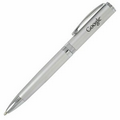 Satin Silver Mechanical Pencil with Diamond Cut Ring